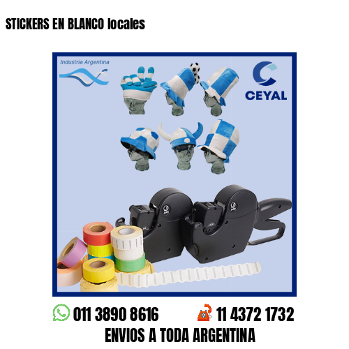 STICKERS EN BLANCO locales