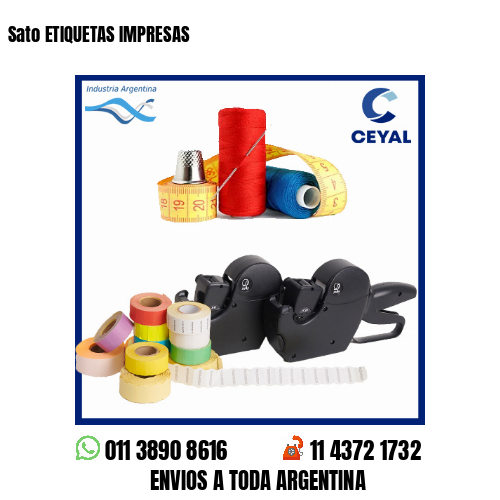 Sato ETIQUETAS IMPRESAS