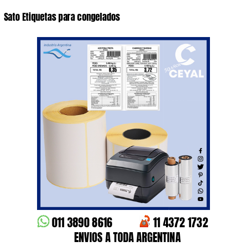 Sato Etiquetas para congelados