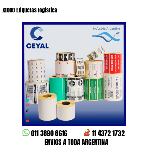 X1000 Etiquetas logistica