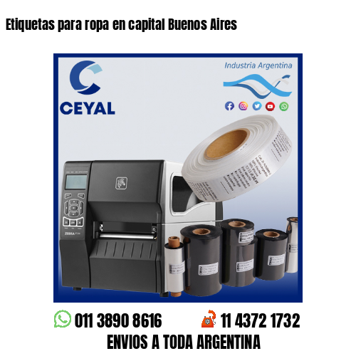 Etiquetas para ropa en capital Buenos Aires