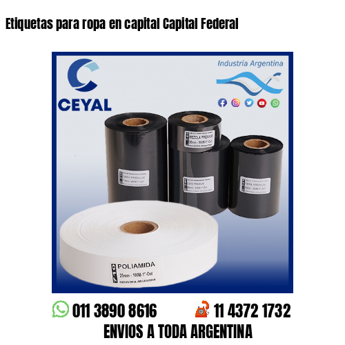 Etiquetas para ropa en capital Capital Federal