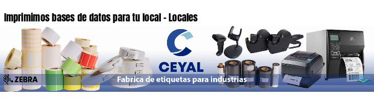 Imprimimos bases de datos para tu local - Locales