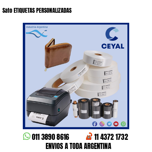 Sato ETIQUETAS PERSONALIZADAS