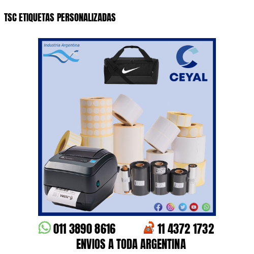 TSC ETIQUETAS PERSONALIZADAS