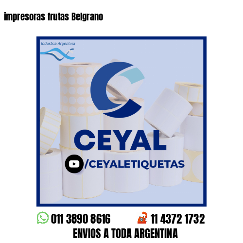 impresoras frutas Belgrano