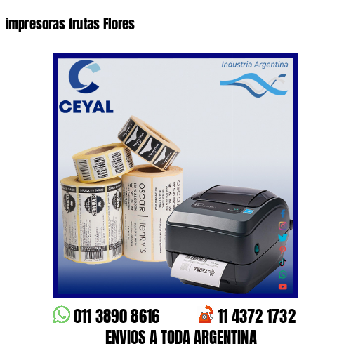 impresoras frutas Flores