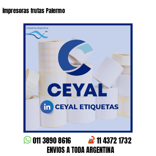 impresoras frutas Palermo