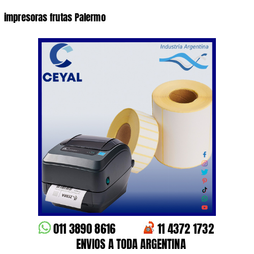 impresoras frutas Palermo