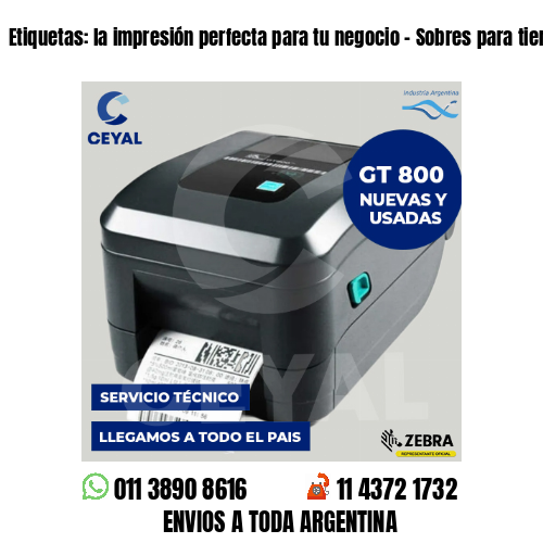Etiquetas: la impresión perfecta para tu negocio – Sobres para tiendas online