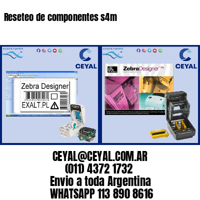 Reseteo de componentes s4m
