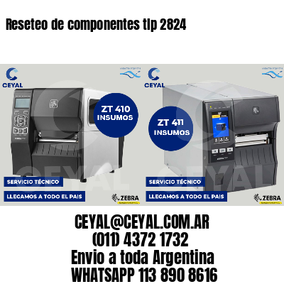 Reseteo de componentes tlp 2824