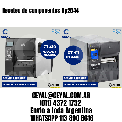 Reseteo de componentes tlp2844