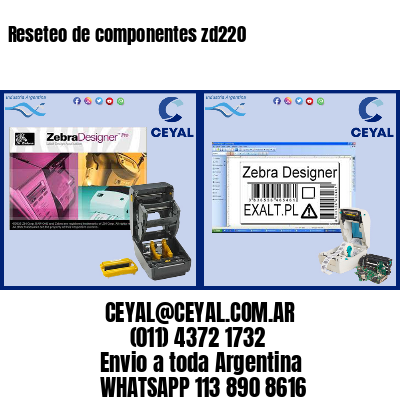 Reseteo de componentes zd220