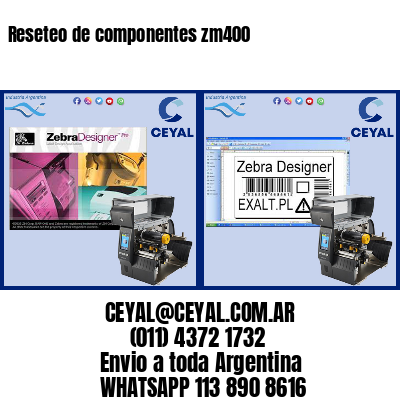 Reseteo de componentes zm400