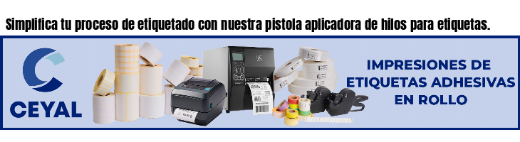 Simplifica tu proceso de etiquetado con nuestra pistola aplicadora de hilos para etiquetas.