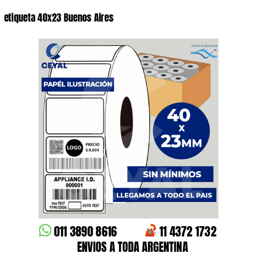etiqueta 40×23 Buenos Aires