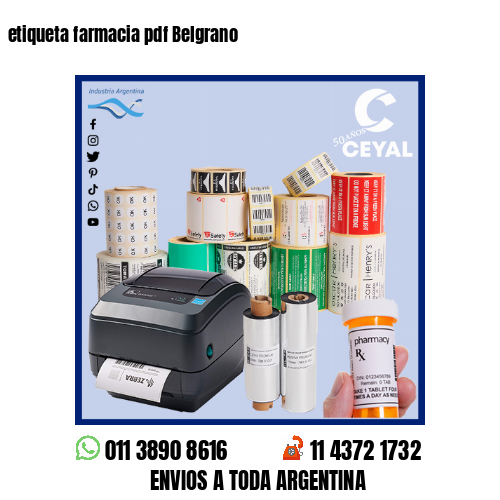 etiqueta farmacia pdf Belgrano
