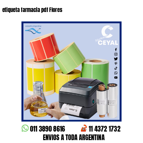 etiqueta farmacia pdf Flores