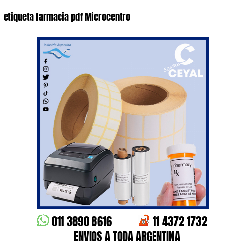 etiqueta farmacia pdf Microcentro