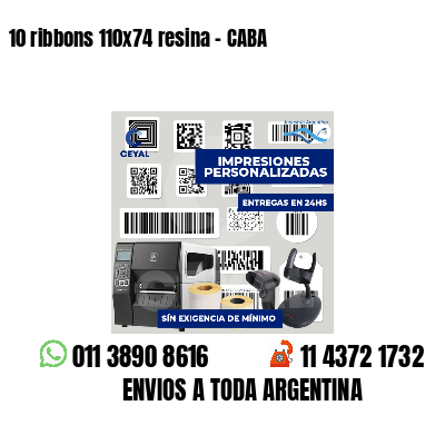 10 ribbons 110x74 resina - CABA