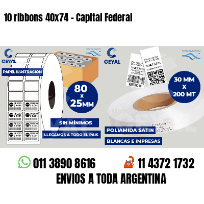 10 ribbons 40x74 - Capital Federal