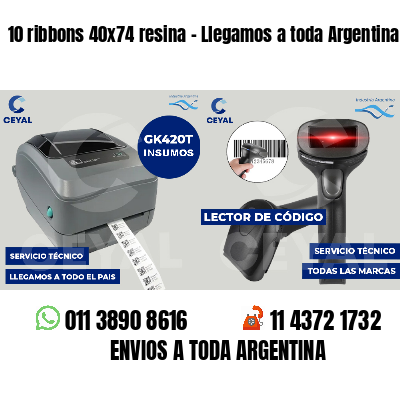 10 ribbons 40x74 resina - Llegamos a toda Argentina