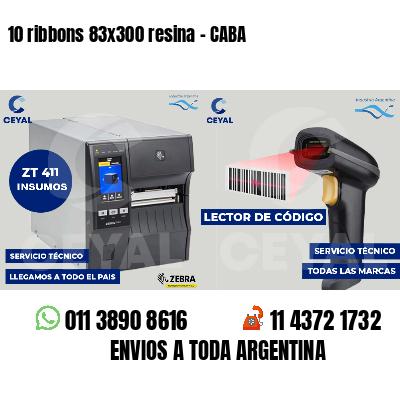 10 ribbons 83x300 resina - CABA