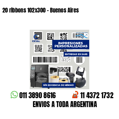 20 ribbons 102x300 - Buenos Aires