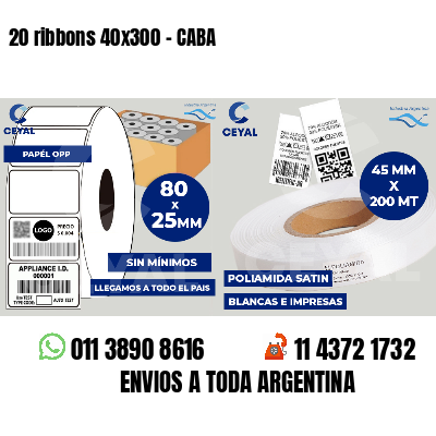 20 ribbons 40x300 - CABA
