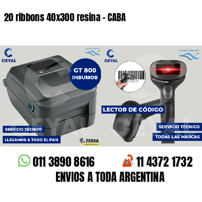 20 ribbons 40x300 resina - CABA
