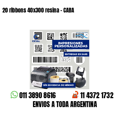 20 ribbons 40x300 resina - CABA