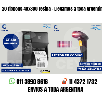 20 ribbons 40x300 resina - Llegamos a toda Argentina