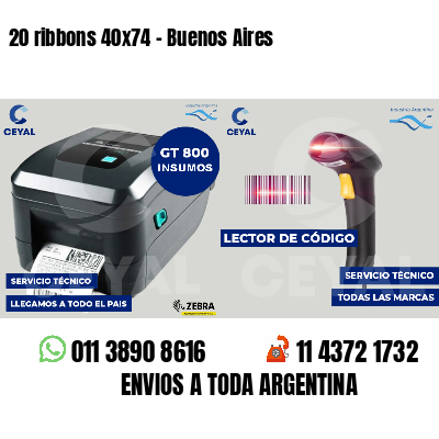 20 ribbons 40x74 - Buenos Aires
