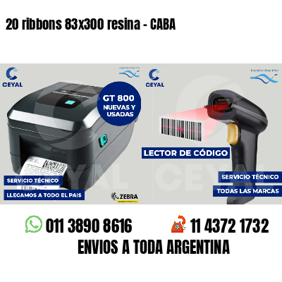 20 ribbons 83x300 resina - CABA
