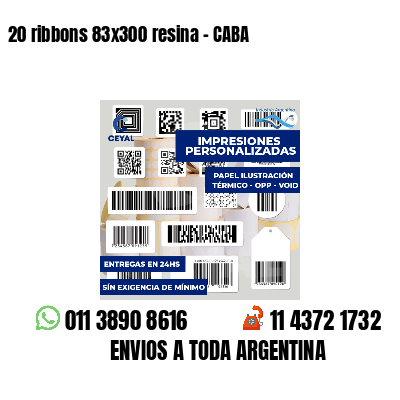 20 ribbons 83x300 resina - CABA