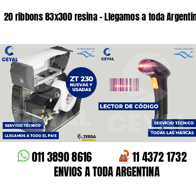 20 ribbons 83x300 resina - Llegamos a toda Argentina