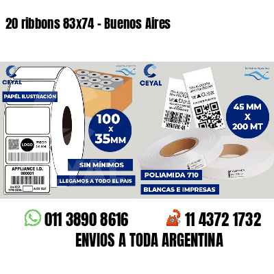 20 ribbons 83x74 - Buenos Aires