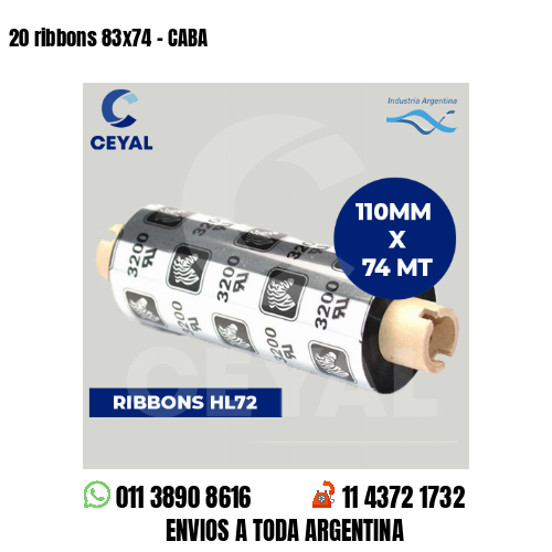 20 ribbons 83×74 – CABA