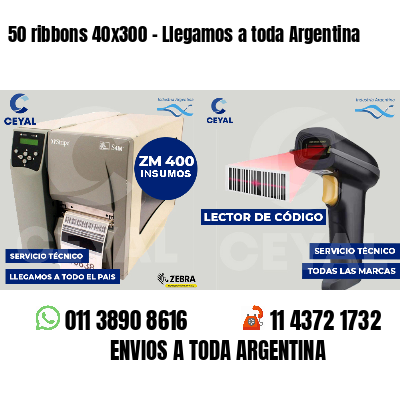 50 ribbons 40x300 - Llegamos a toda Argentina