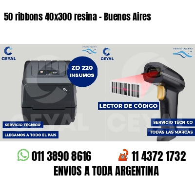 50 ribbons 40x300 resina - Buenos Aires