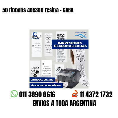 50 ribbons 40x300 resina - CABA