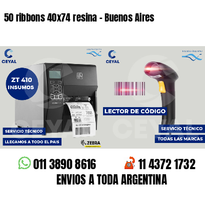 50 ribbons 40x74 resina - Buenos Aires