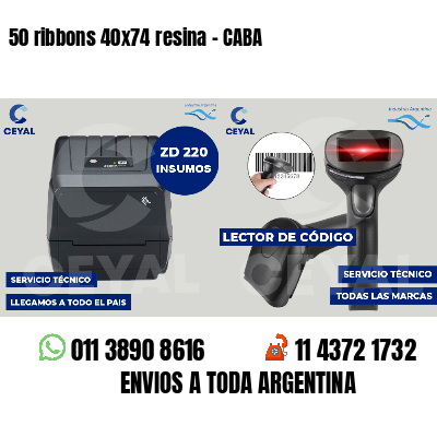 50 ribbons 40x74 resina - CABA