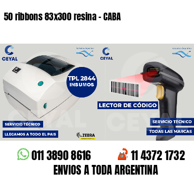 50 ribbons 83x300 resina - CABA