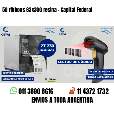 50 ribbons 83x300 resina - Capital Federal