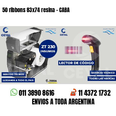 50 ribbons 83x74 resina - CABA