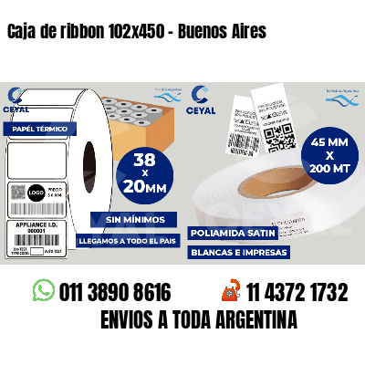 Caja de ribbon 102x450 - Buenos Aires