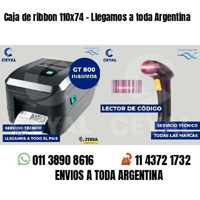 Caja de ribbon 110x74 - Llegamos a toda Argentina