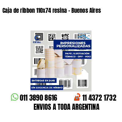 Caja de ribbon 110x74 resina - Buenos Aires